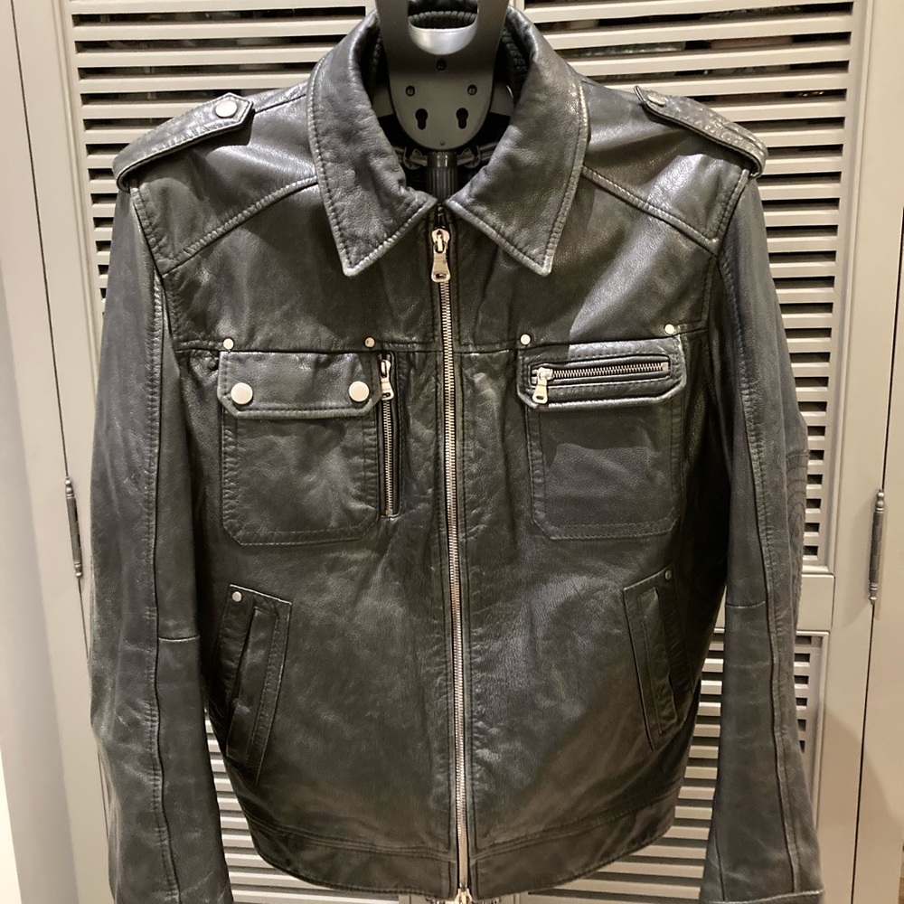 Hugo Boss Leather Bomber